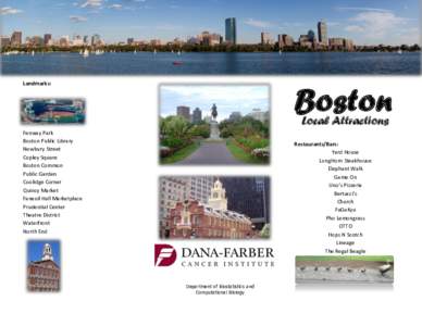 Landmarks:  Boston Local Attractions  Fenway Park