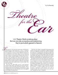 LA TW by Yuri Rasovsky  Theatre