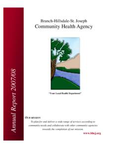 Branch-Hillsdale-St. Joseph  Annual Report[removed]Community Health Agency