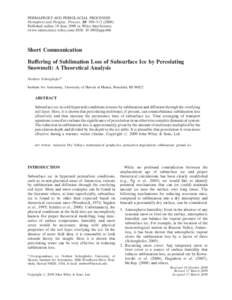 Phase transitions / Atmospheric thermodynamics / Hydrology / Inorganic solvents / Oxides / Ice / Water vapor / Vapor pressure / Sublimation / Chemistry / Atmospheric sciences / Physical geography