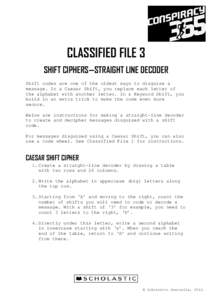 Microsoft Word - Classified File 3 Shift Ciphers and the Straight-Line Decoder