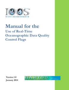 Manual for the  Use of Real-Time Oceanographic Data Quality Control Flags