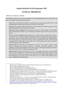 System of Integrated Environmental and Economic Accounting / Eurostat / Environmental indicator / Demetra+ / Statistics / Official statistics / Environmental statistics