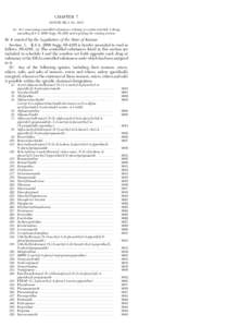 CHAPTER 7 HOUSE BILL No[removed]AN ACT concerning controlled substances; relating to certain schedule I drugs; amending K.S.A[removed]Supp[removed]and repealing the existing section.  Be it enacted by the Legislature of the