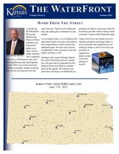 Volume 5 Issue 3  Summer 2014 WORD F ROM THE STREET A month ago,