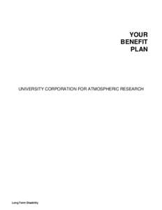 YOUR BENEFIT PLAN UNIVERSITY CORPORATION FOR ATMOSPHERIC RESEARCH
