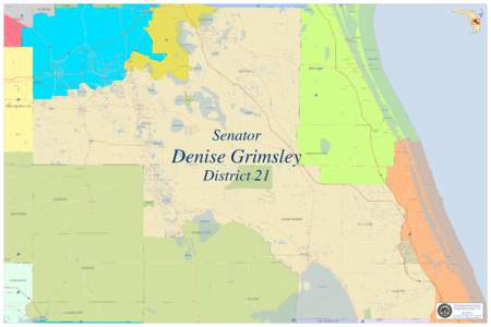 Florida State Senate, Poster Size Maps