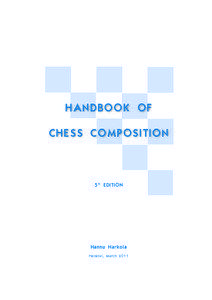 Permanent Commission of the FIDE for Chess Compositions / WFCC-FM / FIDE / Grandmaster / Marko Klasinc / Games / Chess / Sports