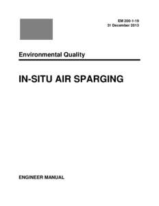 Environmental Quality: In Situ Air Sparging
