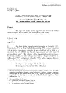 LC Paper No. CB[removed])  For discussion 24 February[removed]LEGISLATIVE COUNCIL PANEL ON TRANSPORT