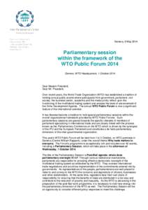 World government / International economics / Doha Development Round / Centre William Rappard / Labour Standards in the World Trade Organisation / World Trade Organization / International relations / International trade