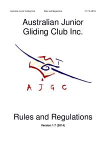 Australian Junior Gliding Club  Rules and Regulations V1)