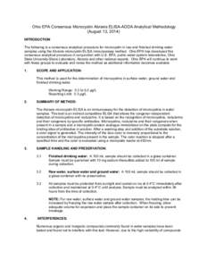 Microsoft Word - Final Ohio EPA Consensus ELISA-ADDA Methodology