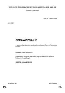 WSPÓLNE ZGROMADZENIE PARLAMENTARNE AKP-UE Dokument z posiedzenia ACP-UE 3760/B/05/DÉF[removed]