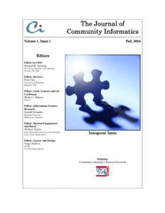 Communication / Information technology / Michael Gurstein / Library science / Community informatics / Telecentre / Keewaytinook Okimakanak Council / Information and communication technologies for development / Informatics / Science / Technology / Computing