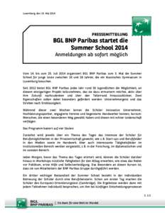 Microsoft Word[removed]Summer School BGL BNP Paribas DE