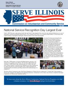 State of Illinois Pat Quinn, Governor Department of Human Services Michelle R. B. Saddler, Secretary  Fall 2009