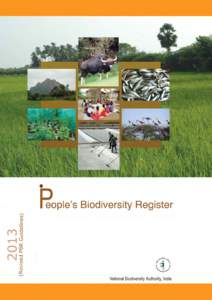 People’s Biodiversity Register  Revised PBR Guidelines[removed]Based on the guidelines issued by NBA in[removed]National Biodiversity Authority