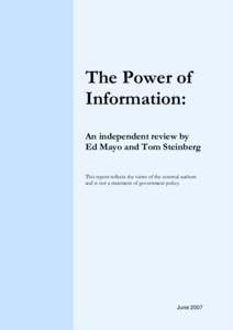 Microsoft Word - Power of Information Final Report.doc