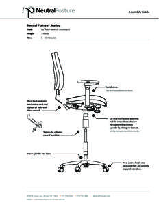 Assembly Guide  Neutral Posture® Seating Tools	  3/16