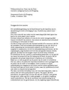 Welkomstwoord mr. Frans van der Reijt, voorzitter werkgroep Kind in de Pleegzorg Symposium Kind in de Pleegzorg Leiden, 16 oktober 2006 ---------------------------------------------------------Hooggeachte heer minister, 