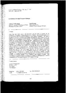 Brennand & Lupton  Introduction The poor links between the planning of the transpOIt system and its funding is an area of majOI weakness in New Zealand The problem has inhibited the implementation of soundly based trans