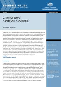 TRENDS & ISSUES  in crime and criminal justice No. 361