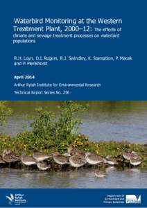 Waterbird Monitoring at the Western Treatment Plant, 2000–12: The effects of climate and sewage treatment processes on waterbird populations  R.H. Loyn, D.I. Rogers, R.J. Swindley, K. Stamation, P. Macak