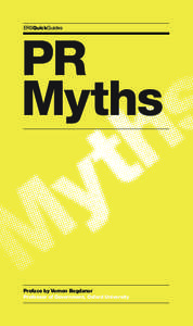 ERSQuickGuides  PR Myths  Preface by Vernon Bogdanor