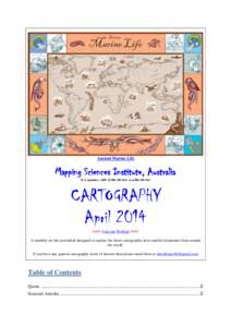 Ancient Marine Life  Mapping Sciences Institute, Australia ICA member: ABN[removed]: Acn[removed]CARTOGRAPHY