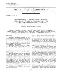 Autoimmune diseases / Rheumatology / Medical signs / Antiphospholipid syndrome / Syndromes / Michael D. Lockshin / Lupus anticoagulant / Systemic lupus erythematosus / Partial thromboplastin time / Medicine / Health / Anatomy