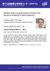 Proton-coupled electron transfer / electrochemistry / North University of China