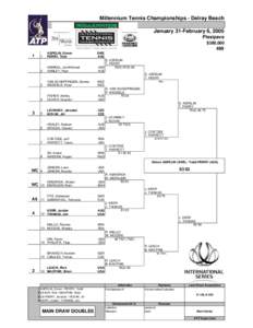 Millennium Tennis Championships - Delray Beach January 31-February 6, 2005 Plexipave $380,