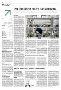 8  Tages-Anzeiger – Samstag, 2. Juni 2018 Wirtschaft