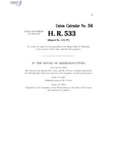 IB  Union Calendar No. 56 114TH CONGRESS 1ST SESSION