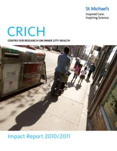 CRICH  CENTRE FOR RESEARCH ON INNER CITY HEALTH Impact Report[removed]