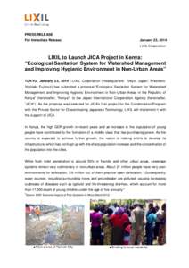 LIXIL to Launch JICA Project in Kenya