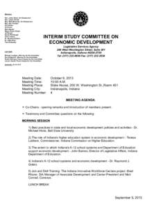 NT[removed]Interim Study Committee on Economic Development