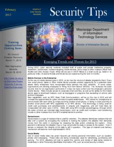 February 2013 MONTHLY Cyber Security Newsletter