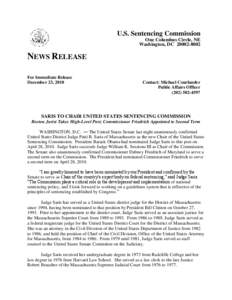 Judges of the United States District Court for the District of Columbia / United States federal courts / Ricardo Hinojosa / Massachusetts / William K. Sessions III / Beryl A. Howell / United States / Julie E. Carnes / Elton Joe Kendall / Patti B. Saris / United States Sentencing Commission / Ketanji Brown Jackson