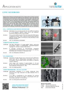 APPLICATION NOTE LIFE SCIENCES Source: 	  DOI: adma