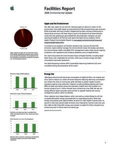Facilities Report 2008 Environmental Update Apple and the Environment Year after year, Apple has set and met important goals to reduce its impact on the environment. Since 2006, Apple has assessed the full lifecycle gree