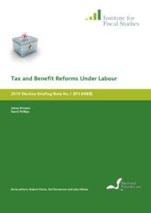 Tax and benefit reforms under Labour