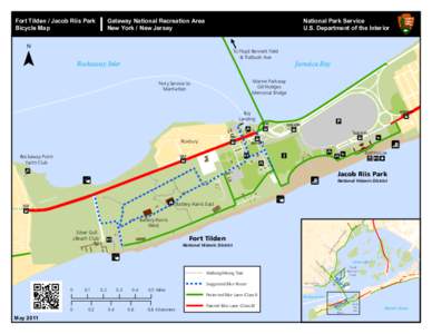 Fort Tilden / Jacob Riis Park Bicycle Map ¯  Gateway National Recreation Area