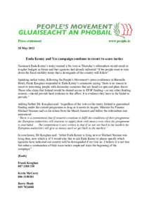 Press statement  www.people.ie 28 May 2012