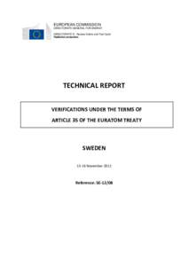 EUROPEAN COMMISSION DIRECTORATE-GENERAL FOR ENERGY DIRECTORATE D - Nuclear Safety and Fuel Cycle Radiation protection  TECHNICAL REPORT