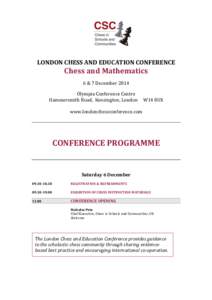 Microsoft Word - CHESS AND MATH LONDON CONFERENCE 2014 ADVANCE PROGRAM 30Oct14.docx