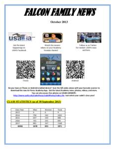 FALCON FAMILY NEWS October 2013 Get the latest happenings on USAFA Facebook