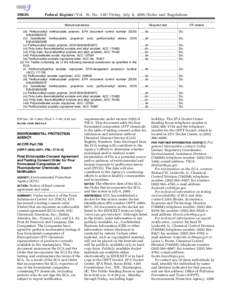 [removed]Federal Register / Vol. 70, No[removed]Friday, July 8, [removed]Rules and Regulations Mixture/substance  Required test