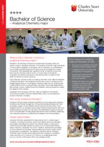 Dubbo / Wagga Wagga / Chemist / Geography of New South Wales / Analytical chemistry / States and territories of Australia / Environmental chemistry / Analytical Methods / UP Diliman Institute of Chemistry / Association of Commonwealth Universities / Chemistry / Charles Sturt University